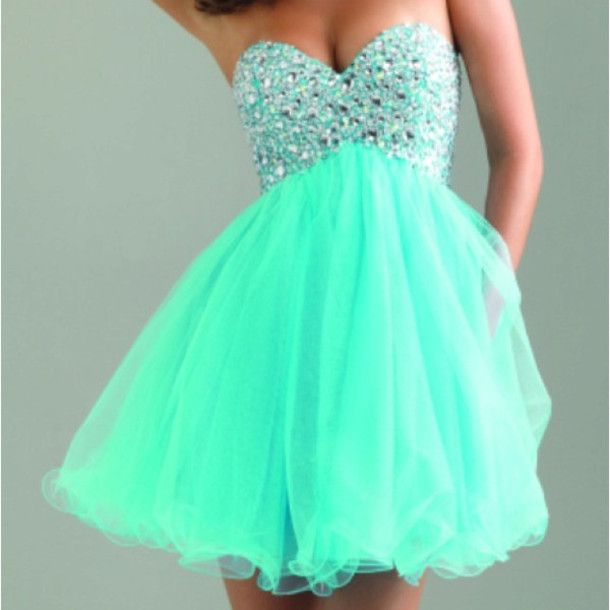 beautiful teal dresses