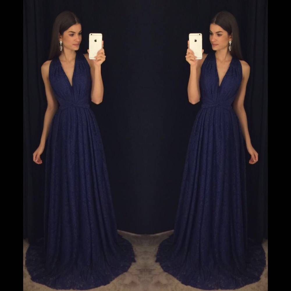 navy elegant dress