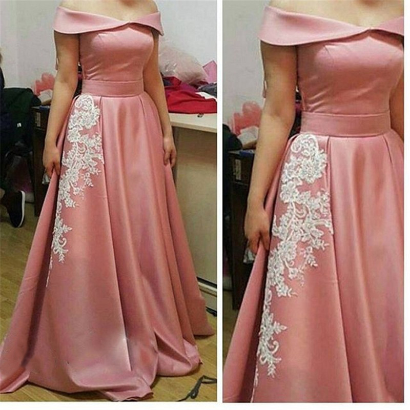 pink dinner gown