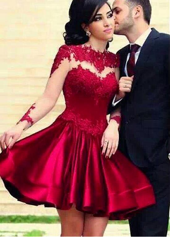 Very Short Red Prom Dress