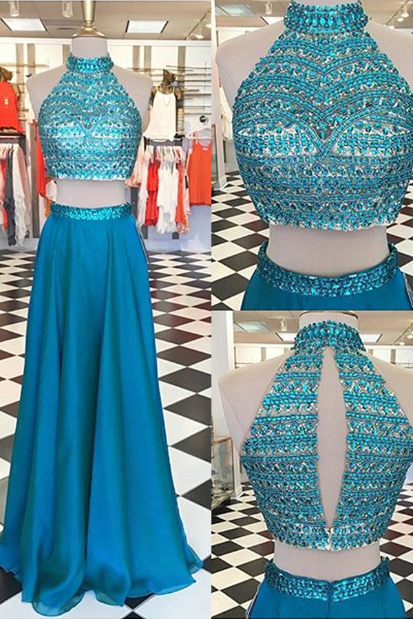 Pool Long Prom Dress