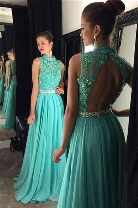Pool Long Prom Dress